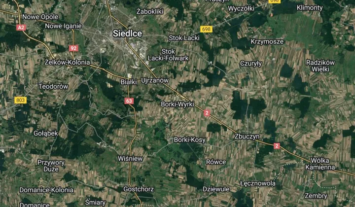 Działka inwestycyjna Borki-Wyrki