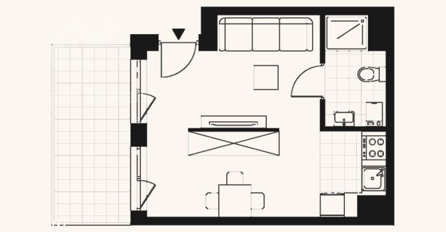 Mieszkanie 1-pokojowe Wrocław, ul. Mieszczańska. Zdjęcie 7
