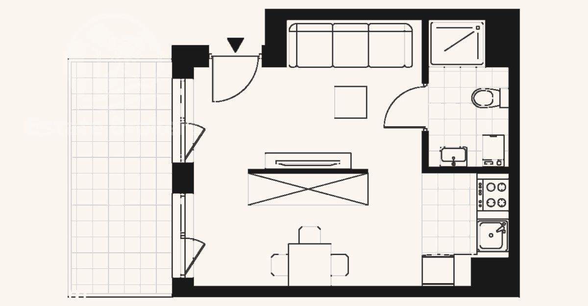 Mieszkanie 1-pokojowe Wrocław, ul. Mieszczańska. Zdjęcie 7
