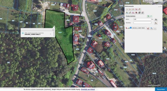 Działka budowlana Preczów, ul. Sosnowa. Zdjęcie 1