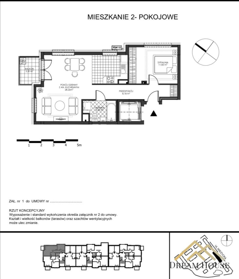 Mieszkanie 2-pokojowe Gdańsk Zakoniczyn, ul. Wieżycka. Zdjęcie 21