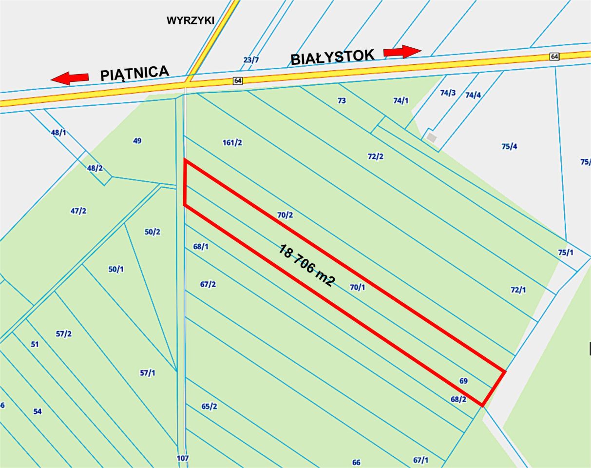 Działka leśna Wyrzyki. Zdjęcie 2