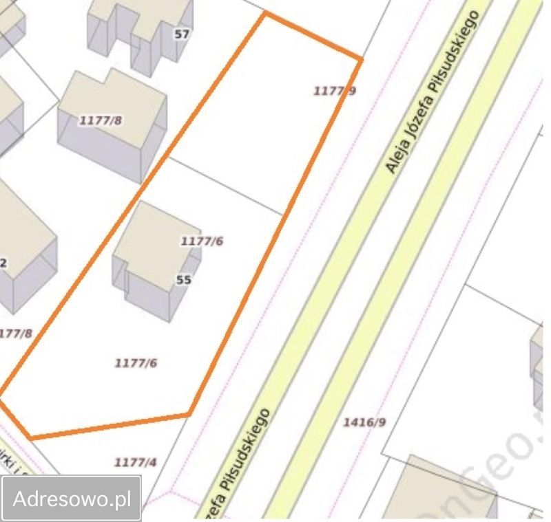 Działka budowlana Bielsk Podlaski, al. Józefa Piłsudskiego. Zdjęcie 1