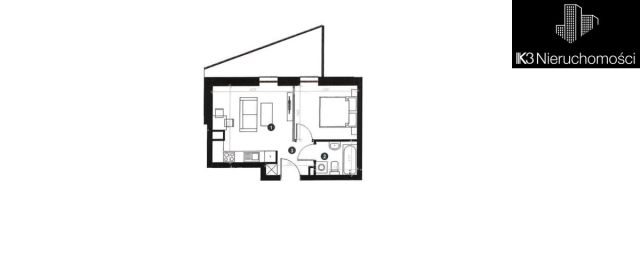 Mieszkanie 2-pokojowe Łódź Stare Polesie, ul. kpt. Stefana Pogonowskiego. Zdjęcie 13