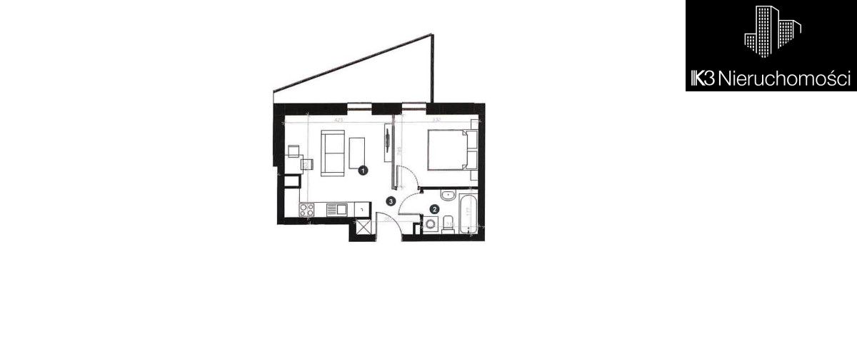 Mieszkanie 2-pokojowe Łódź Stare Polesie, ul. kpt. Stefana Pogonowskiego. Zdjęcie 13