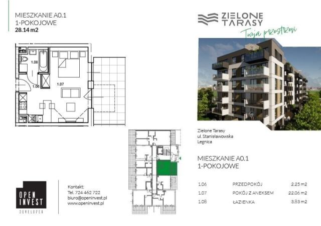 Mieszkanie 1-pokojowe Legnica, ul. Stanisławowska. Zdjęcie 8