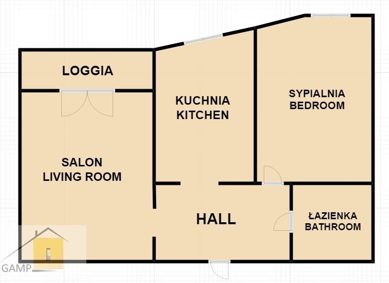 Mieszkanie 2-pokojowe Kraków Dębniki, ul. Kazimierza Pułaskiego. Zdjęcie 11