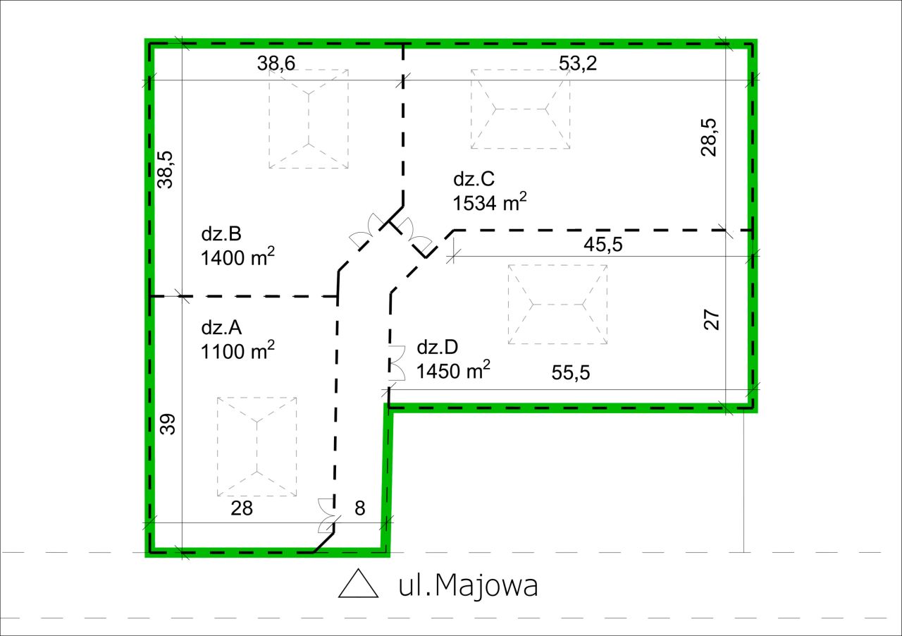 Działka budowlana Wyględy, ul. Majowa. Zdjęcie 2