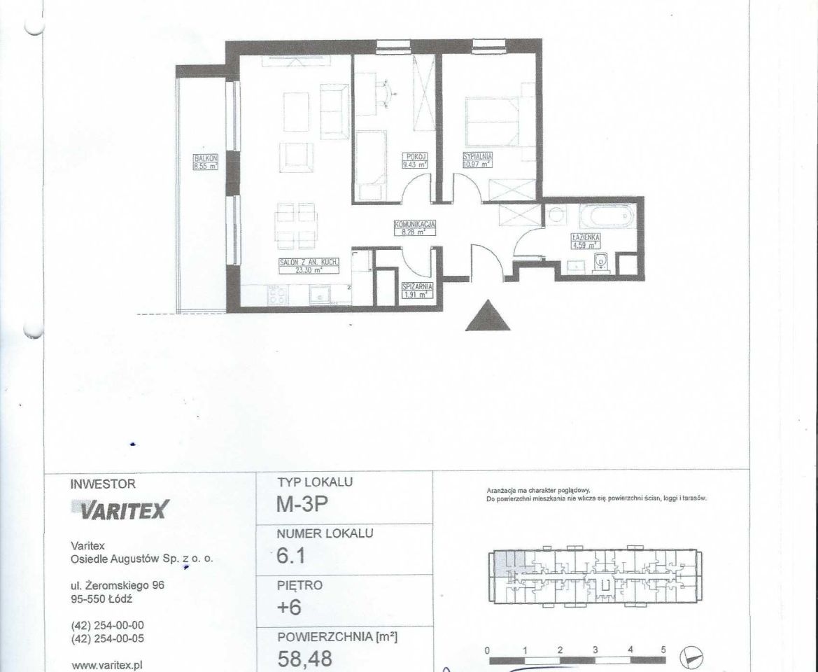 Mieszkanie 3-pokojowe Łódź Augustów, ul. Augustów. Zdjęcie 1