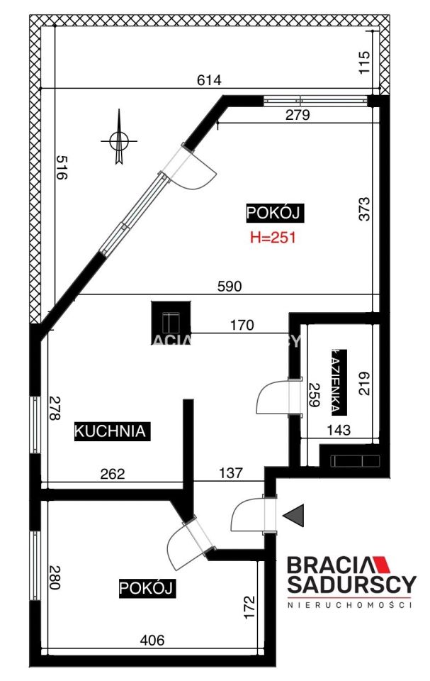 Mieszkanie 2-pokojowe Kraków Bronowice, ul. Władysława Podkowińskiego. Zdjęcie 40