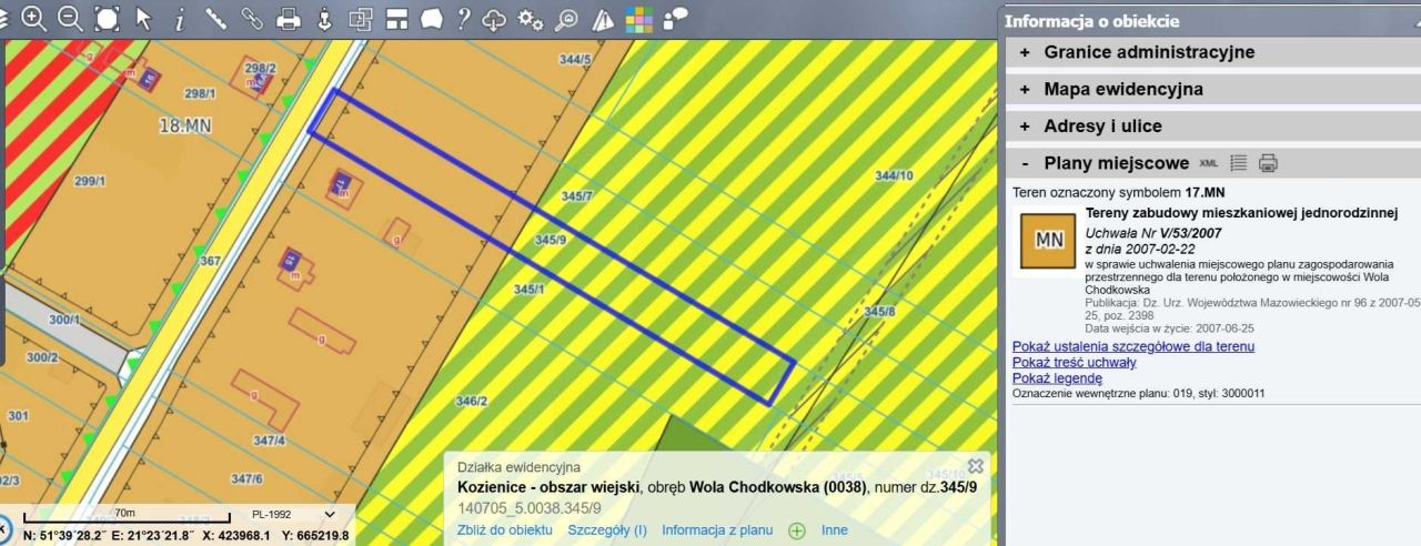 Działka budowlana Wola Chodkowska. Zdjęcie 3