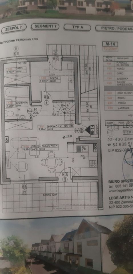 Mieszkanie 4-pokojowe Zamość, ul. Młyńska. Zdjęcie 6