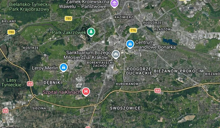 Działka budowlana Kraków Łagiewniki-Borek Fałęcki, ul. Waleriana Łukasińskiego