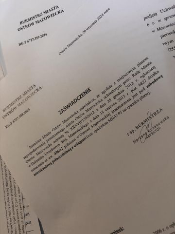Działka budowlana Ostrów Mazowiecka, ul. Strażaków OSP. Zdjęcie 3