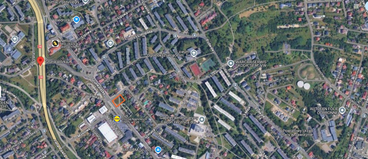 Działka budowlana Jaworzno Centrum, ul. Grunwaldzka. Zdjęcie 4