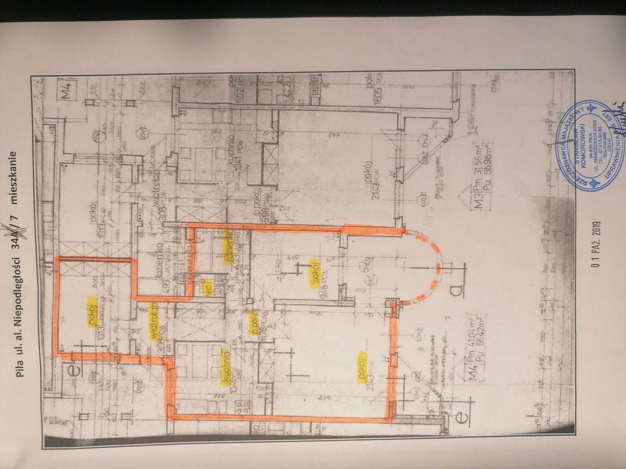 Mieszkanie 3-pokojowe Piła Centrum, al. Niepodległości. Zdjęcie 3