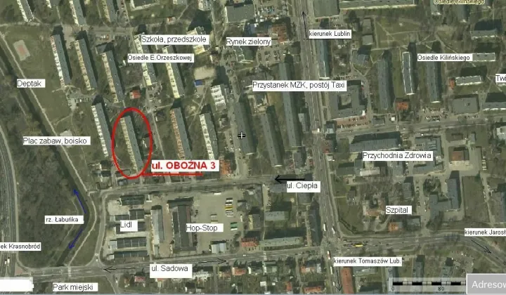 Mieszkanie 3-pokojowe Zamość, ul. Oboźna