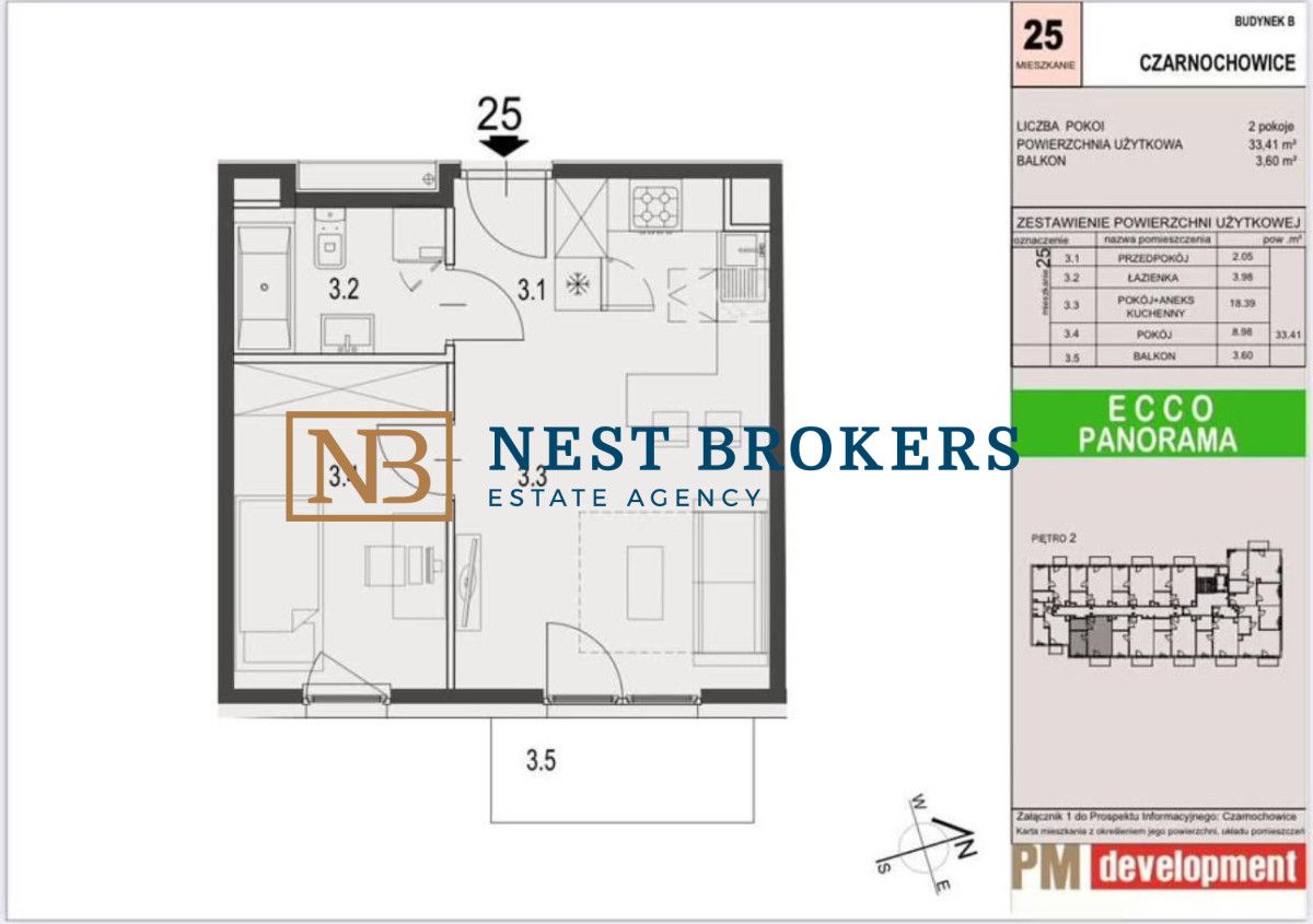 Mieszkanie 2-pokojowe Czarnochowice. Zdjęcie 4