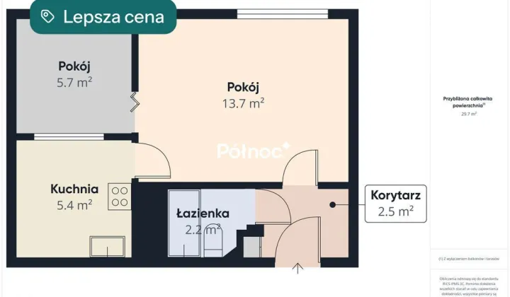 Mieszkanie 2-pokojowe Białystok, ul. Bohaterów Monte Cassino