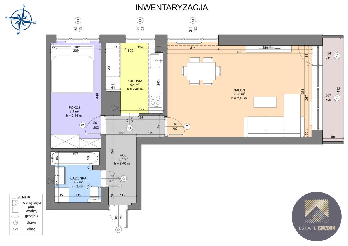 Mieszkanie 2-pokojowe Warszawa Żoliborz, ul. Braci Załuskich. Zdjęcie 17