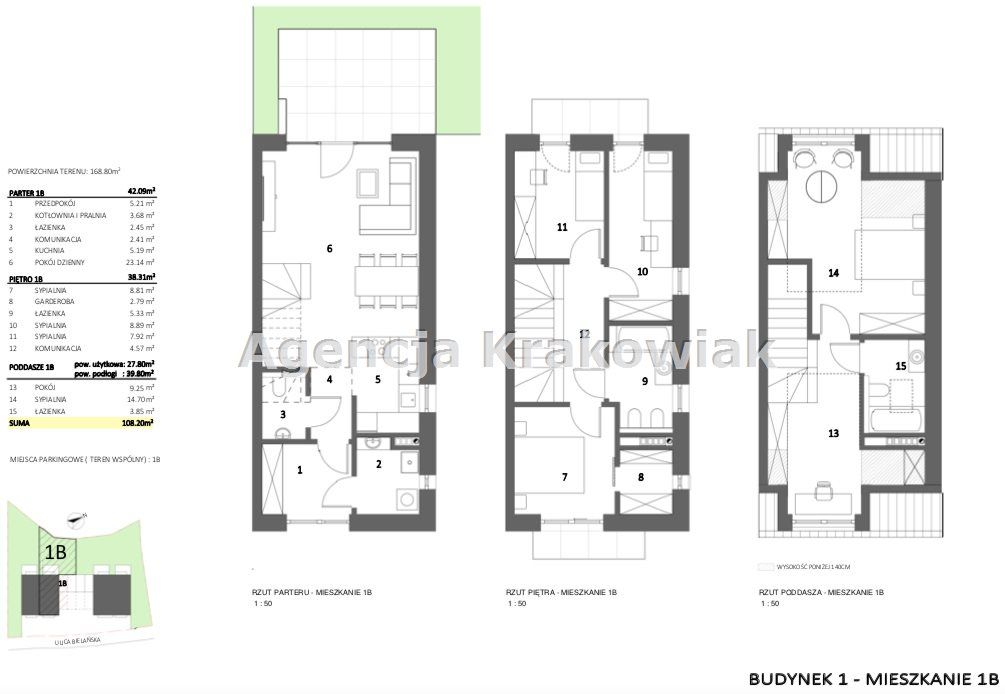 bliźniak, 6 pokoi Kraków Bielany, ul. Bielańska. Zdjęcie 9