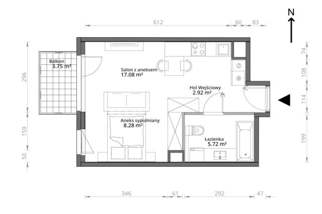 Mieszkanie 1-pokojowe Warszawa Praga-Południe, ul. Podskarbińska. Zdjęcie 7