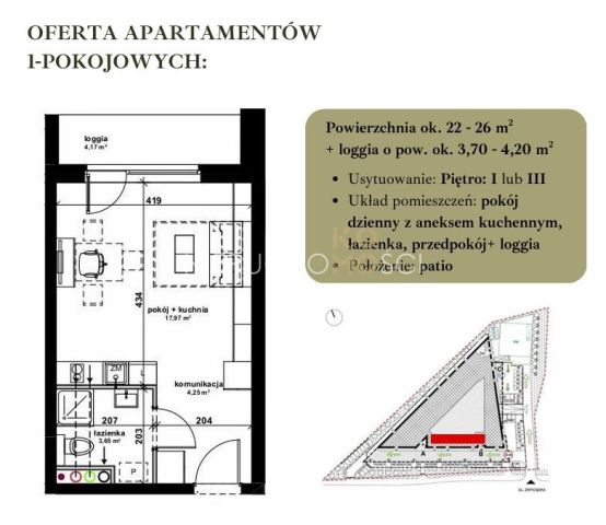 Mieszkanie 1-pokojowe Wrocław Krzyki. Zdjęcie 8