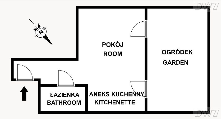 Mieszkanie 1-pokojowe Kraków Stare Miasto, ul. Rakowicka. Zdjęcie 17