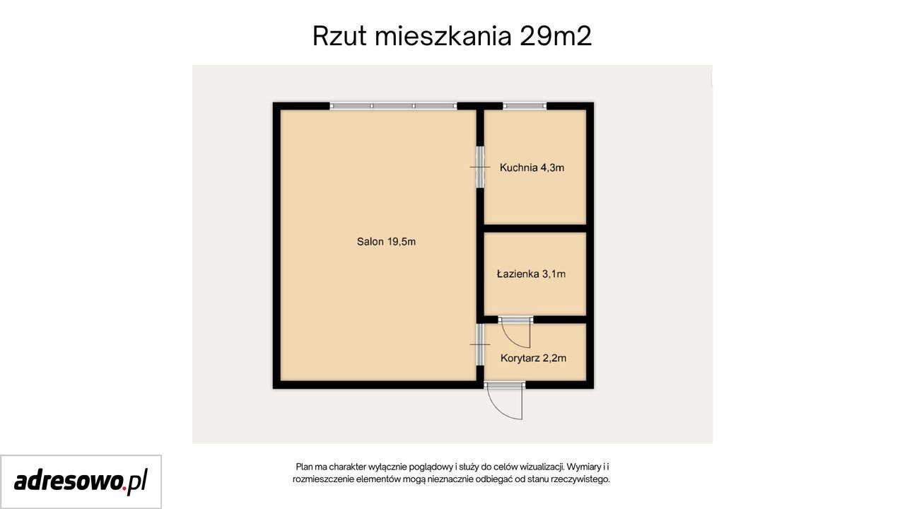 Mieszkanie 1-pokojowe Warszawa Wawer, ul. Starego Doktora. Zdjęcie 18