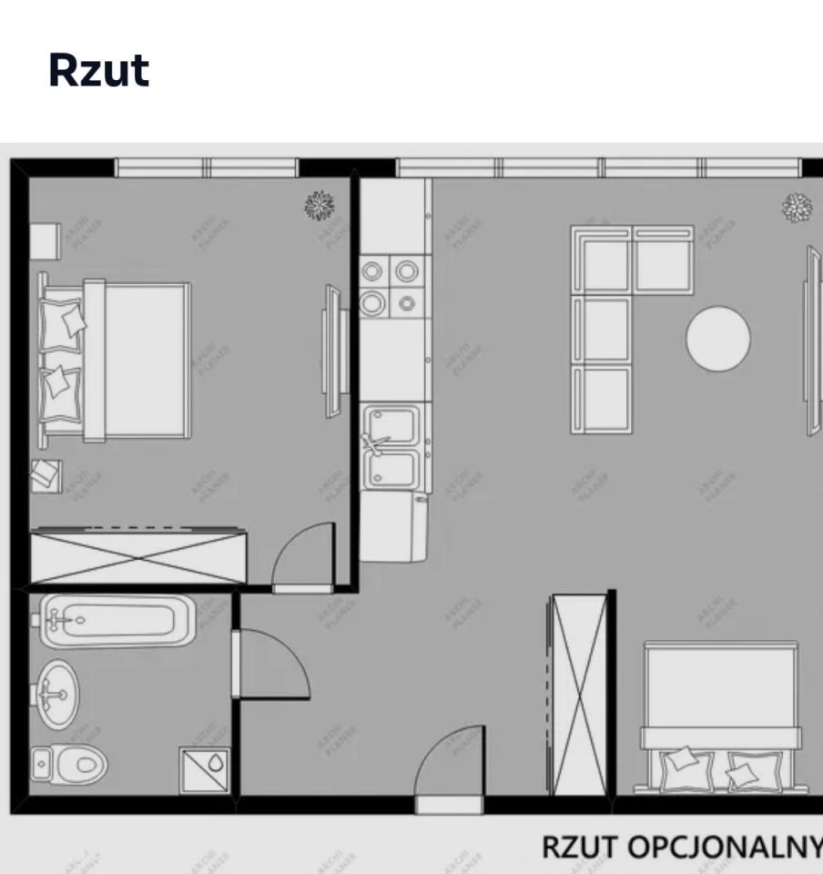 Mieszkanie 2-pokojowe Wrocław Stare Miasto, ul. Podwale. Zdjęcie 4
