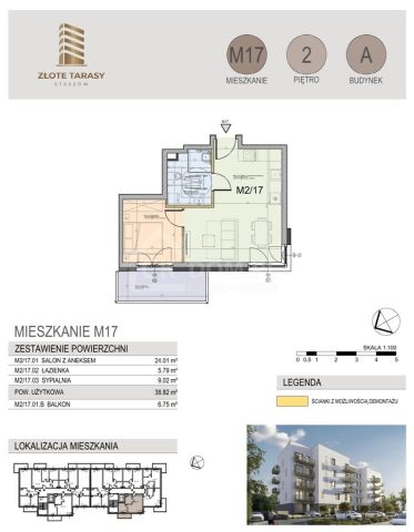 Mieszkanie 2-pokojowe Staszów, ul. gen. Mariana Langiewicza. Zdjęcie 4