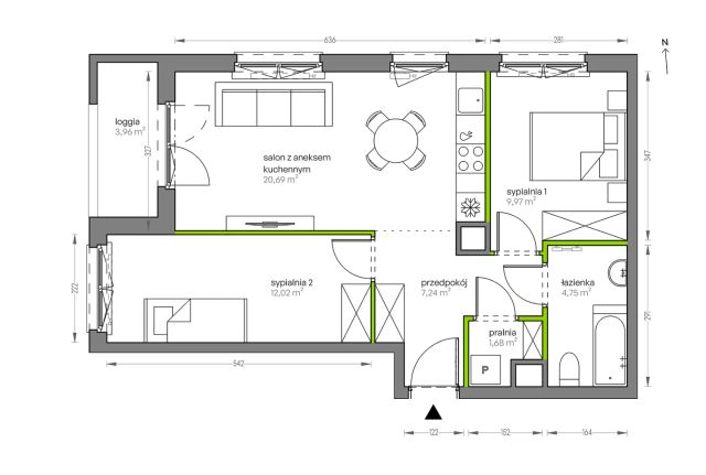 Mieszkanie 3-pokojowe Kraków Płaszów, ul. Myśliwska. Zdjęcie 25