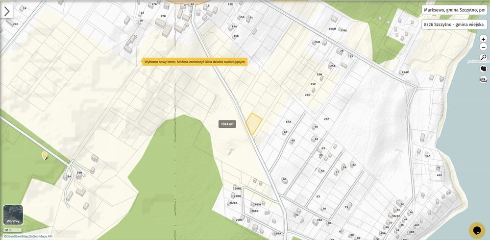 Działka rolna Marksewo