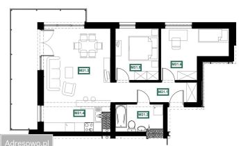 Mieszkanie 3-pokojowe Tarnów, ul. Józefa Szujskiego