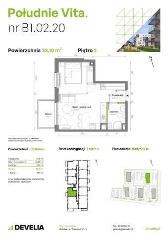 Mieszkanie 1-pokojowe Gdańsk Orunia Górna, ul. Kazimierza Wielkiego. Zdjęcie 7