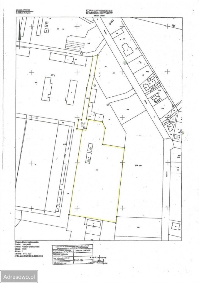 Działka inwestycyjna Ostrów Wielkopolski, ul. Wysocka. Zdjęcie 3