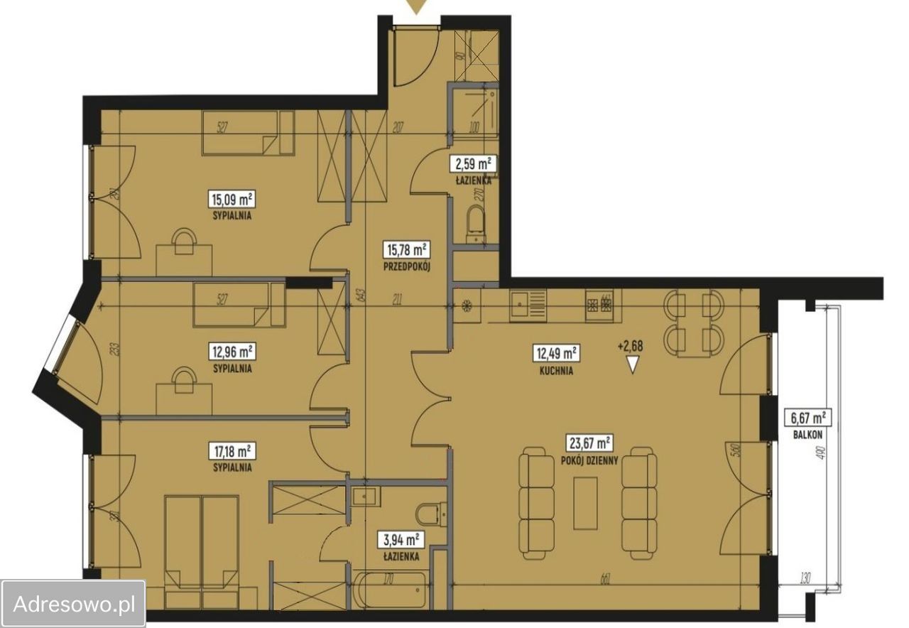Mieszkanie 4-pokojowe Lublin Wrotków, ul. Henryka Wolińskiego. Zdjęcie 11