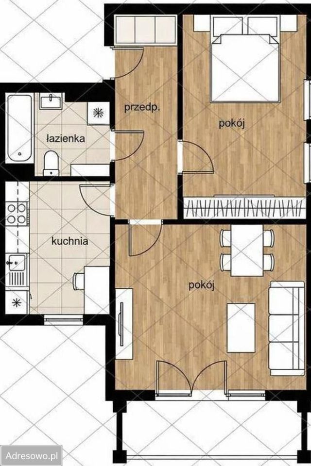 Mieszkanie 2-pokojowe Warszawa Ursynów, ul. Wawrzyńca Surowieckiego. Zdjęcie 13