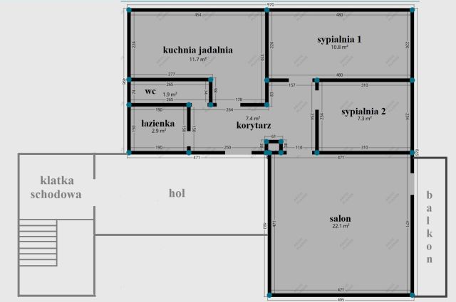 Mieszkanie 3-pokojowe Ropczyce, ul. Seweryna Udzieli. Zdjęcie 1