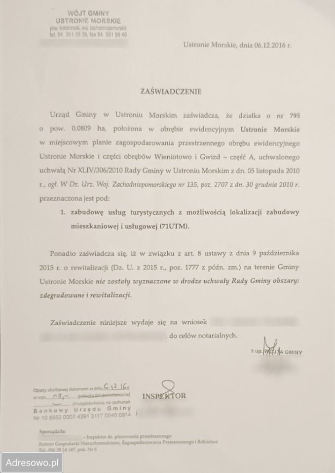 Działka inwestycyjna Ustronie Morskie, ul. Polna. Zdjęcie 3