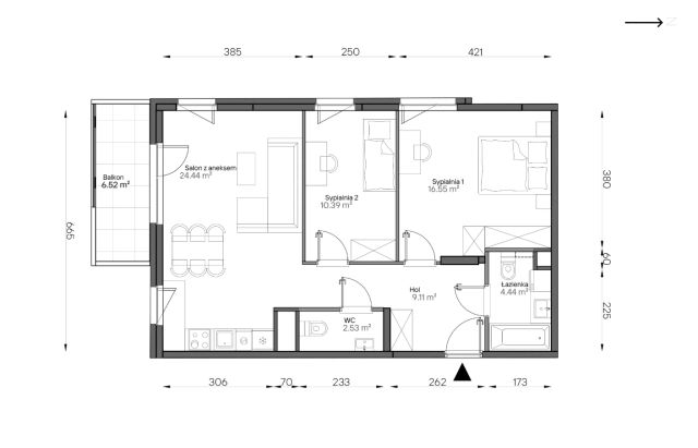 Mieszkanie 3-pokojowe Warszawa Praga-Południe, ul. Podskarbińska. Zdjęcie 7
