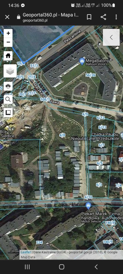 Działka budowlana Siedlce, ul. Romanówka