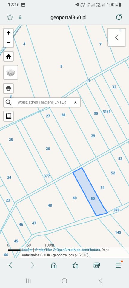 Działka rolna Szyszczyce