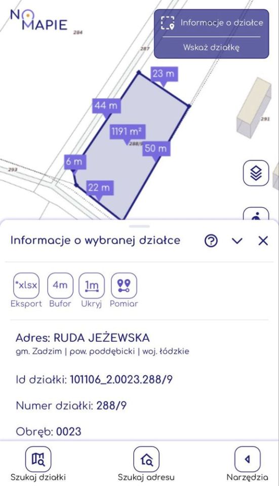 Działka budowlana Ruda Jeżewska. Zdjęcie 7