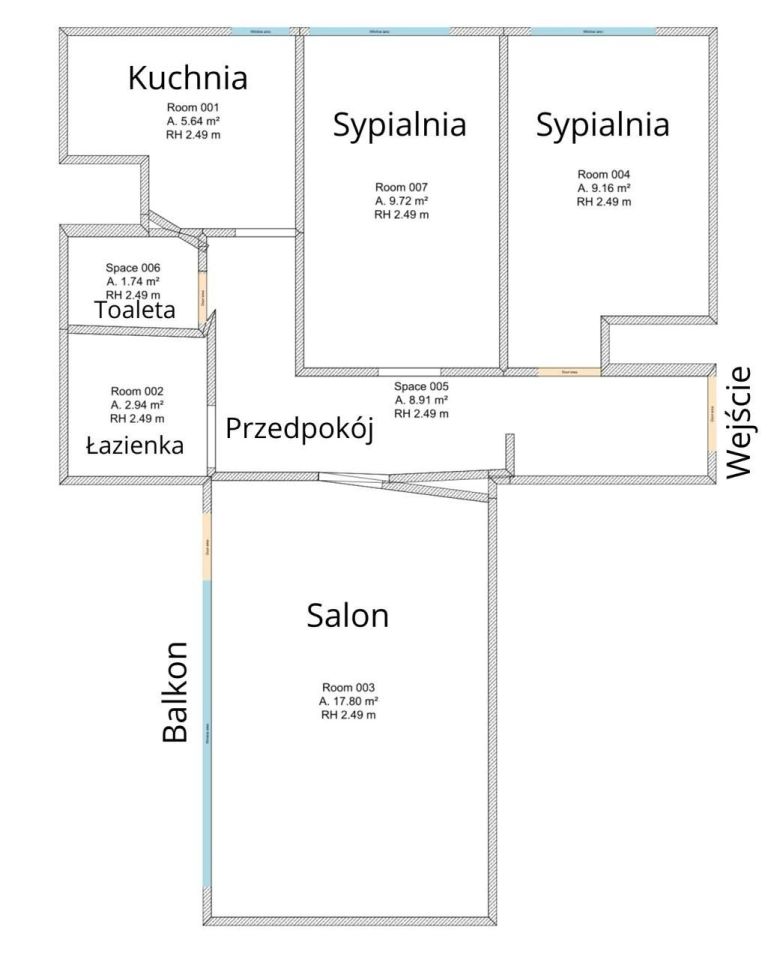 Mieszkanie 3-pokojowe Tychy, ul. Henryka Dąbrowskiego. Zdjęcie 8