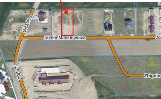 Działka budowlana Brzóski-Falki, ul. Józefa Mackiewicza. Zdjęcie 1