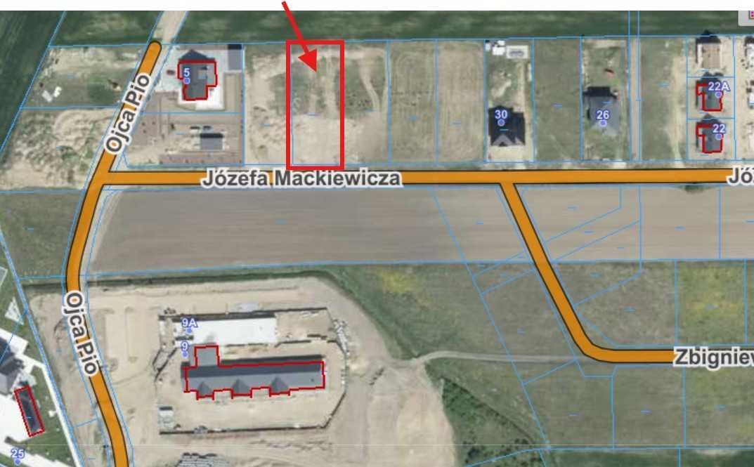 Działka budowlana Brzóski-Falki, ul. Józefa Mackiewicza. Zdjęcie 1