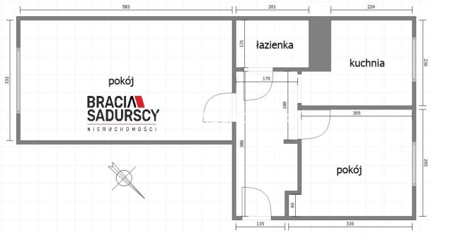 Mieszkanie 2-pokojowe Kraków Grzegórzki, ul. Józefa Narzymskiego. Zdjęcie 12