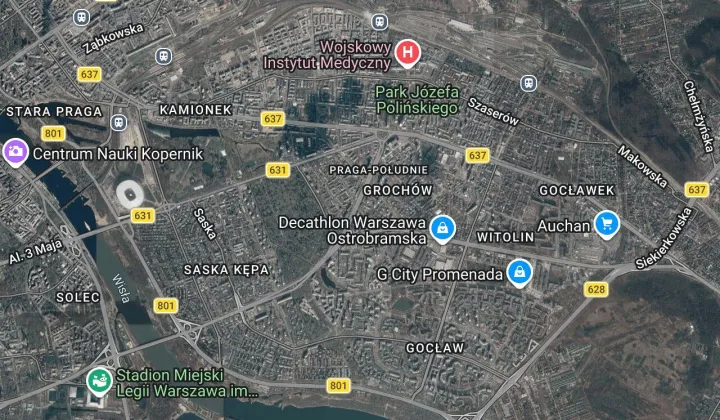 Mieszkanie 1-pokojowe Warszawa Praga-Południe, ul. Międzyborska