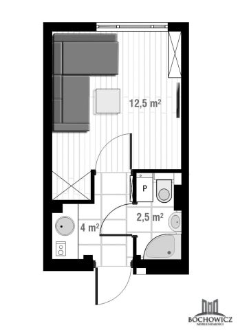 Mieszkanie 1-pokojowe Wrocław Krzyki. Zdjęcie 11